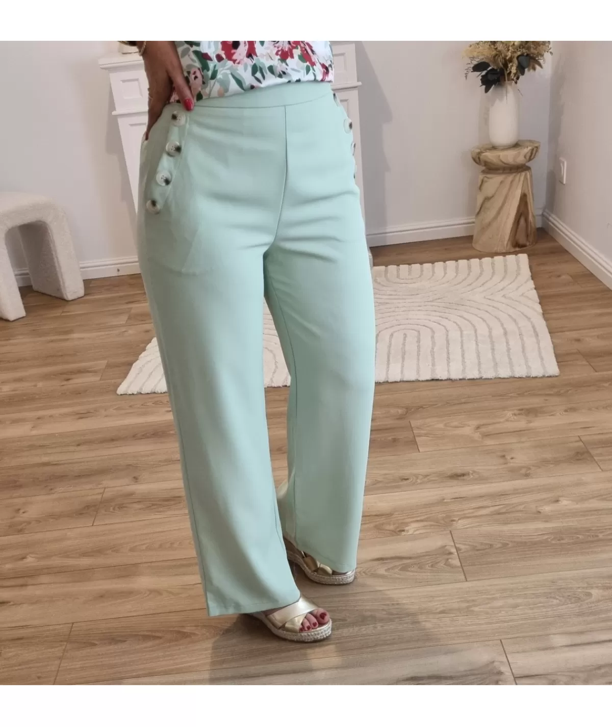 La boutique de Lilie Jeans / Pantalons>PANTALON ROSE MARIE Vertdeau