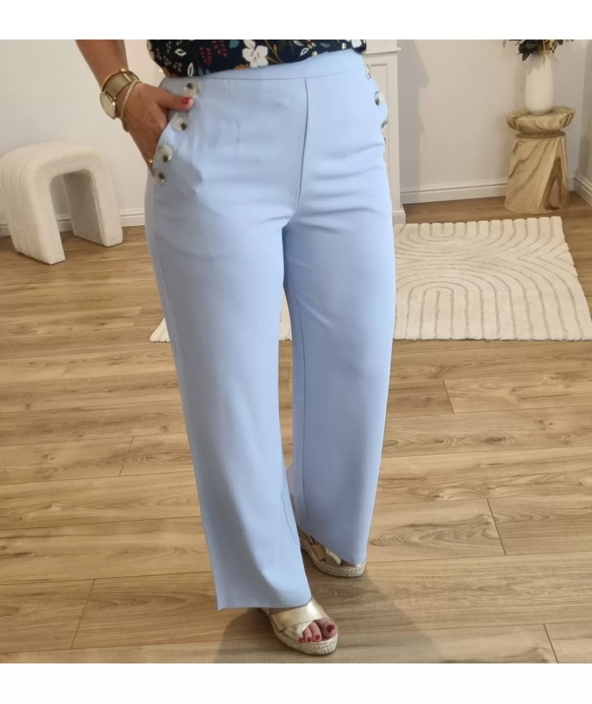 La boutique de Lilie Jeans / Pantalons>PANTALON ROSE MARIE Bleuciel