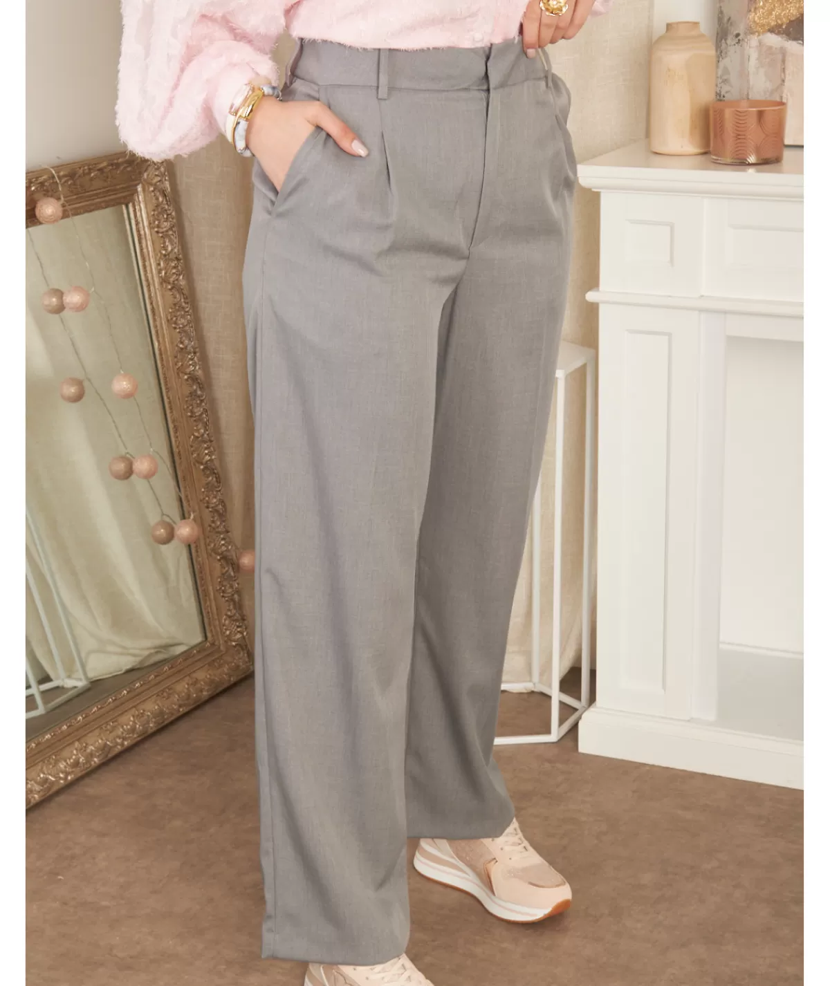 La boutique de Lilie Jeans / Pantalons>PANTALON ROXANE Gris