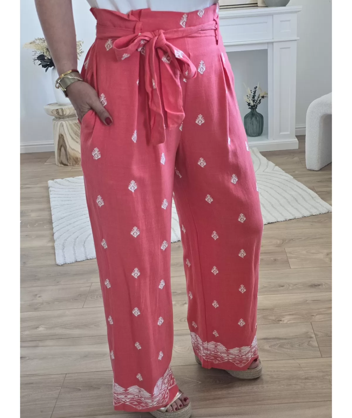 La boutique de Lilie Jeans / Pantalons>PANTALON TOSCANE Corail