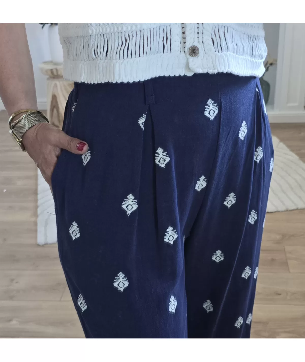 La boutique de Lilie Jeans / Pantalons>PANTALON TOSCANE Marine
