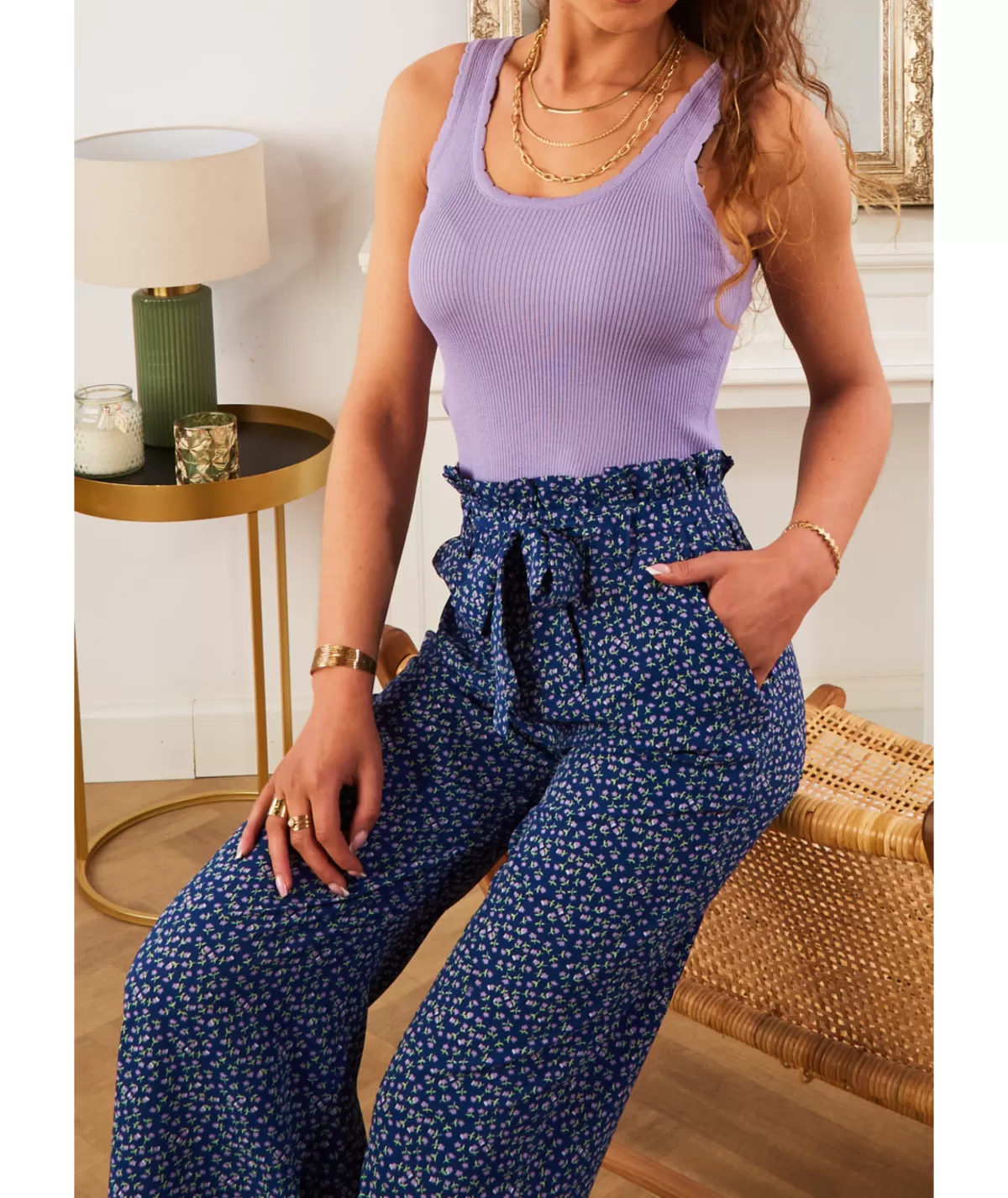 La boutique de Lilie Jeans / Pantalons>PANTALON YOUNA Bleu