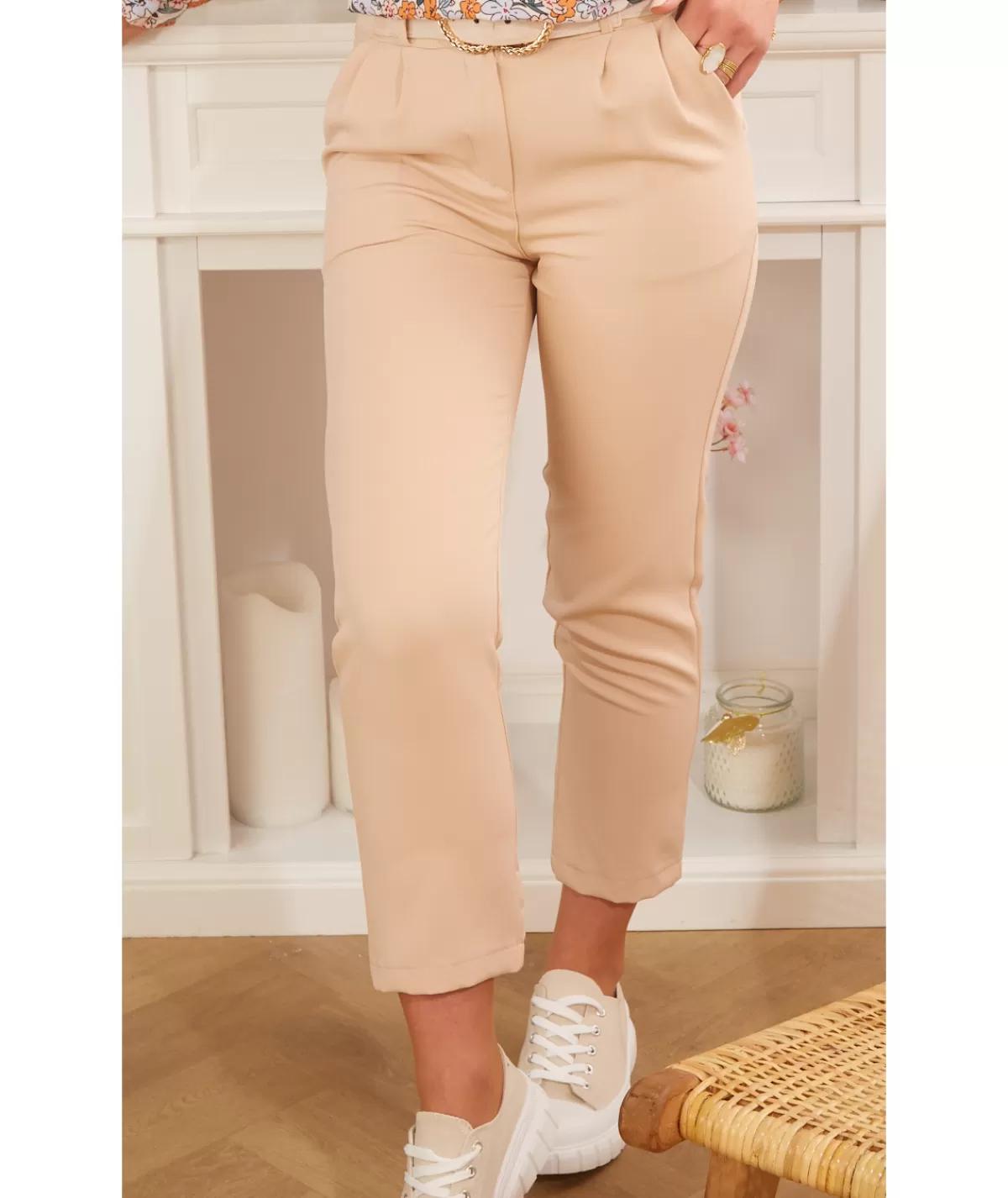 La boutique de Lilie Jeans / Pantalons>PANTALON ZELIE Beige