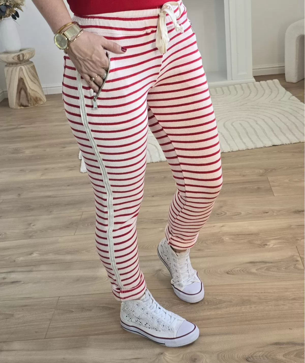 La boutique de Lilie Jeans / Pantalons>PANTALON ZOLA Rouge