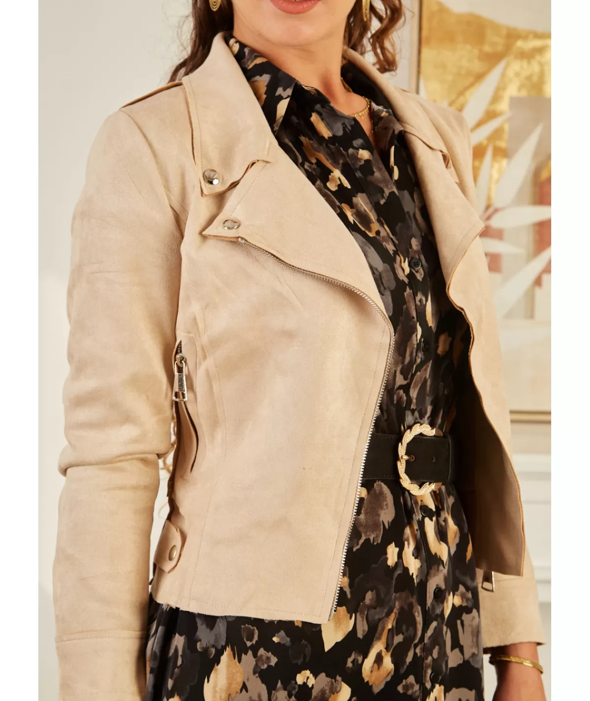 La boutique de Lilie Vestes>PERFECTO CLEA II Beige