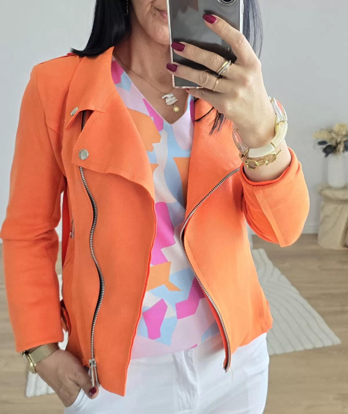 La boutique de Lilie Vestes>PERFECTO MATHILDE Orange