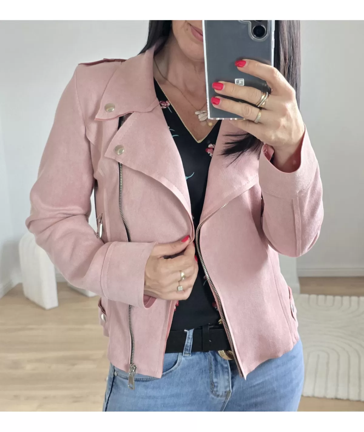 La boutique de Lilie Vestes>PERFECTO MATHILDE ROSE Rosepoudre