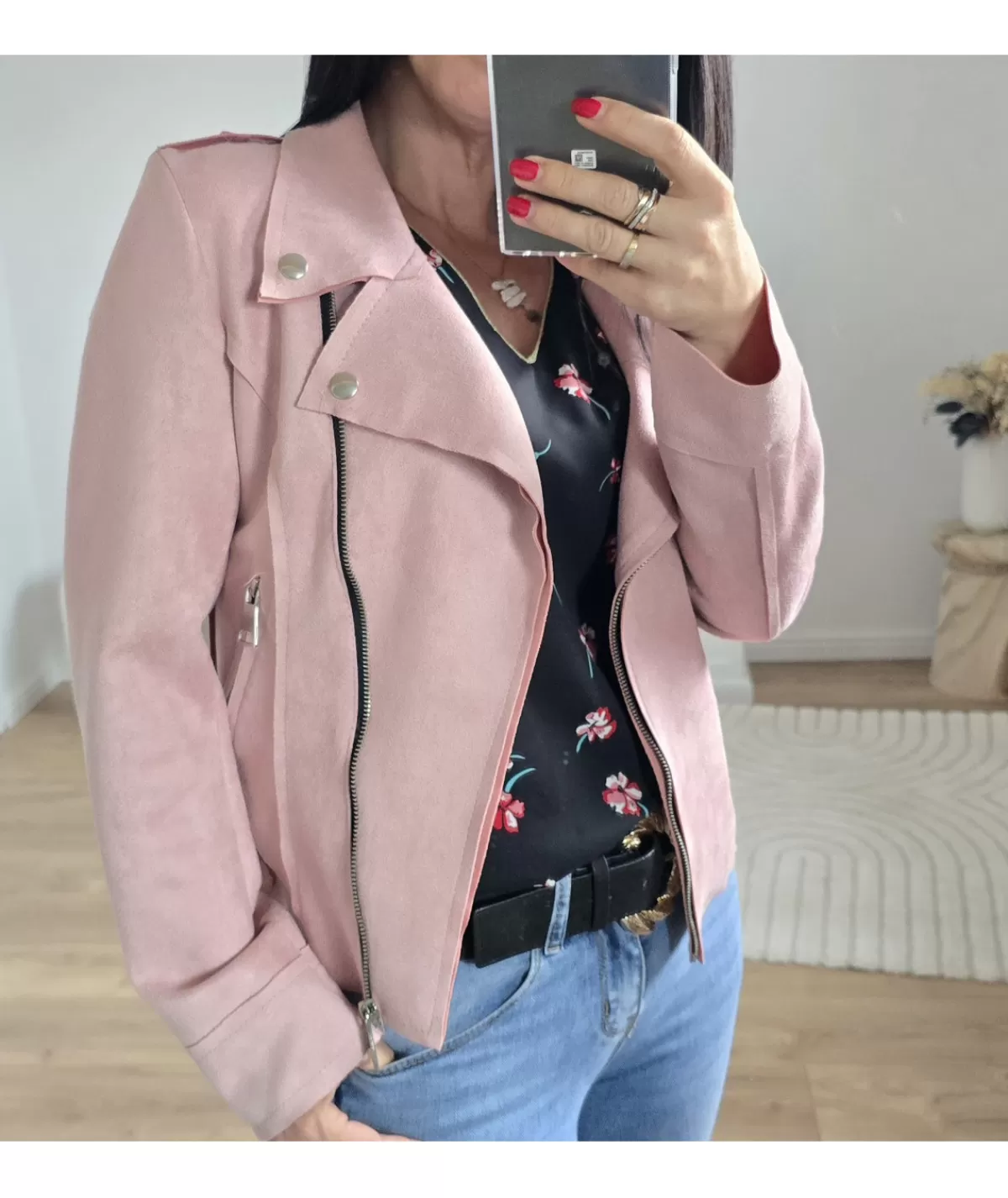 La boutique de Lilie Vestes>PERFECTO MATHILDE ROSE Rosepoudre