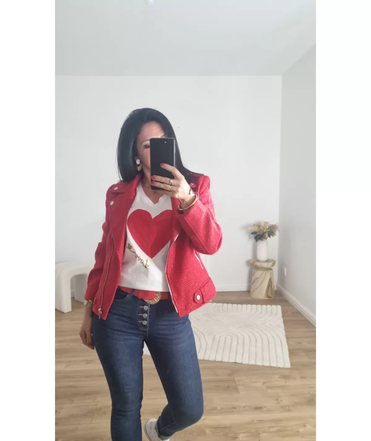 La boutique de Lilie Vestes>PERFECTO ORTENSIA Rouge