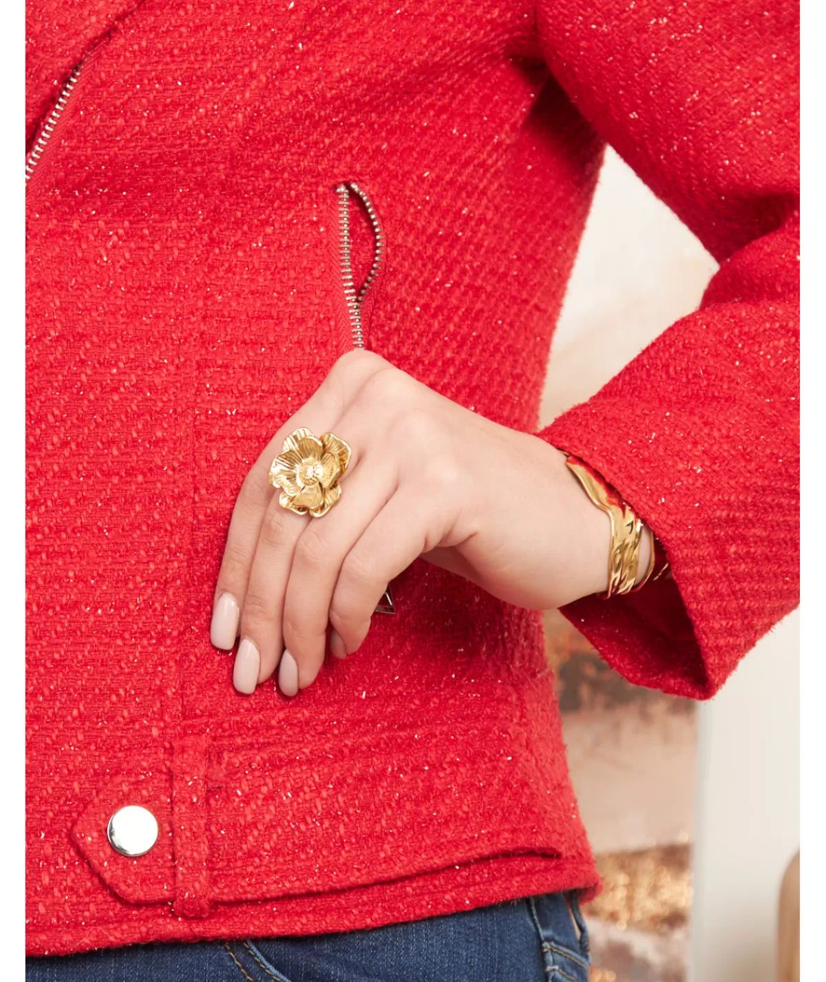 La boutique de Lilie Vestes>PERFECTO ORTENSIA Rouge