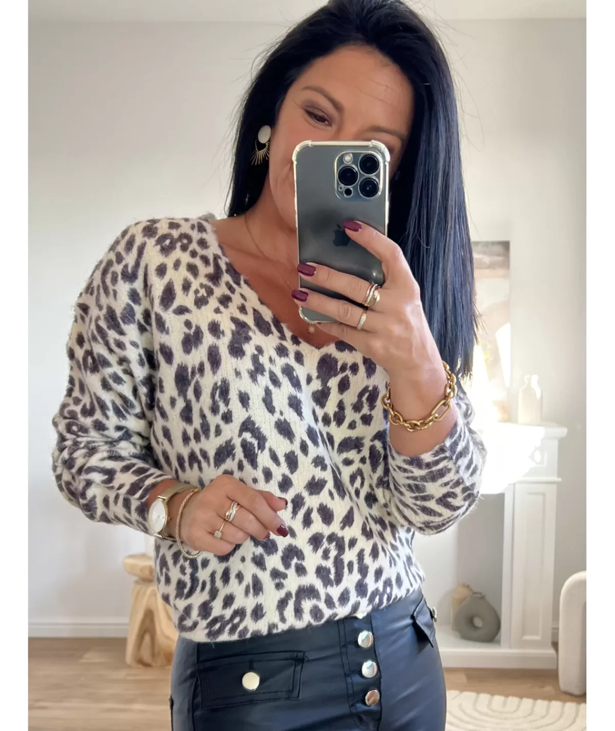 La boutique de Lilie Pulls / Gilets>PULL AUGUSTINA Ivoire/ecru