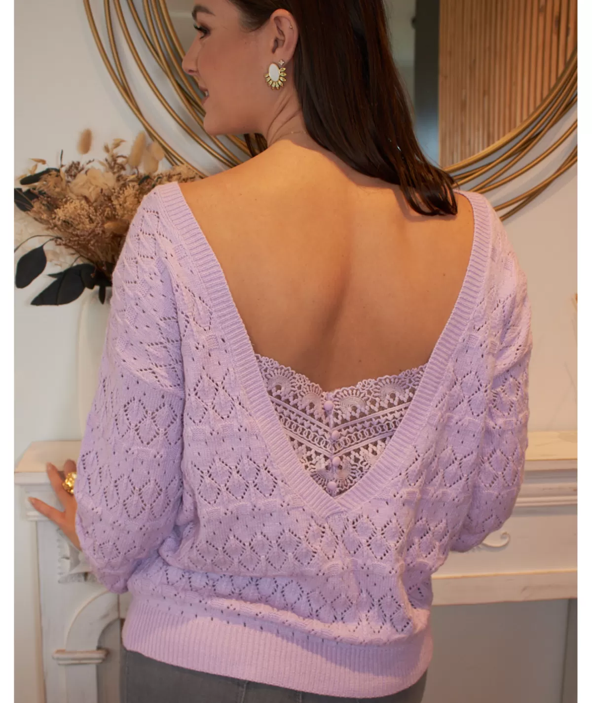 La boutique de Lilie Pulls / Gilets>PULL AUGUSTINE Lilas