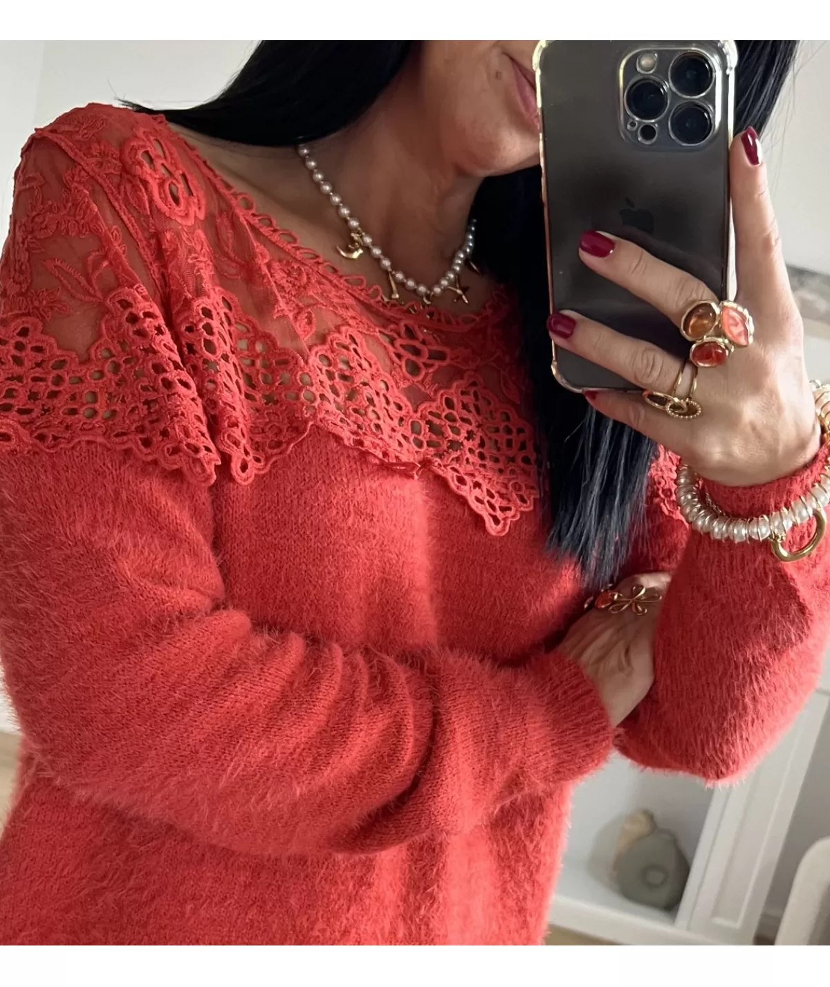 La boutique de Lilie Pulls / Gilets>PULL BASTIEN Rouille