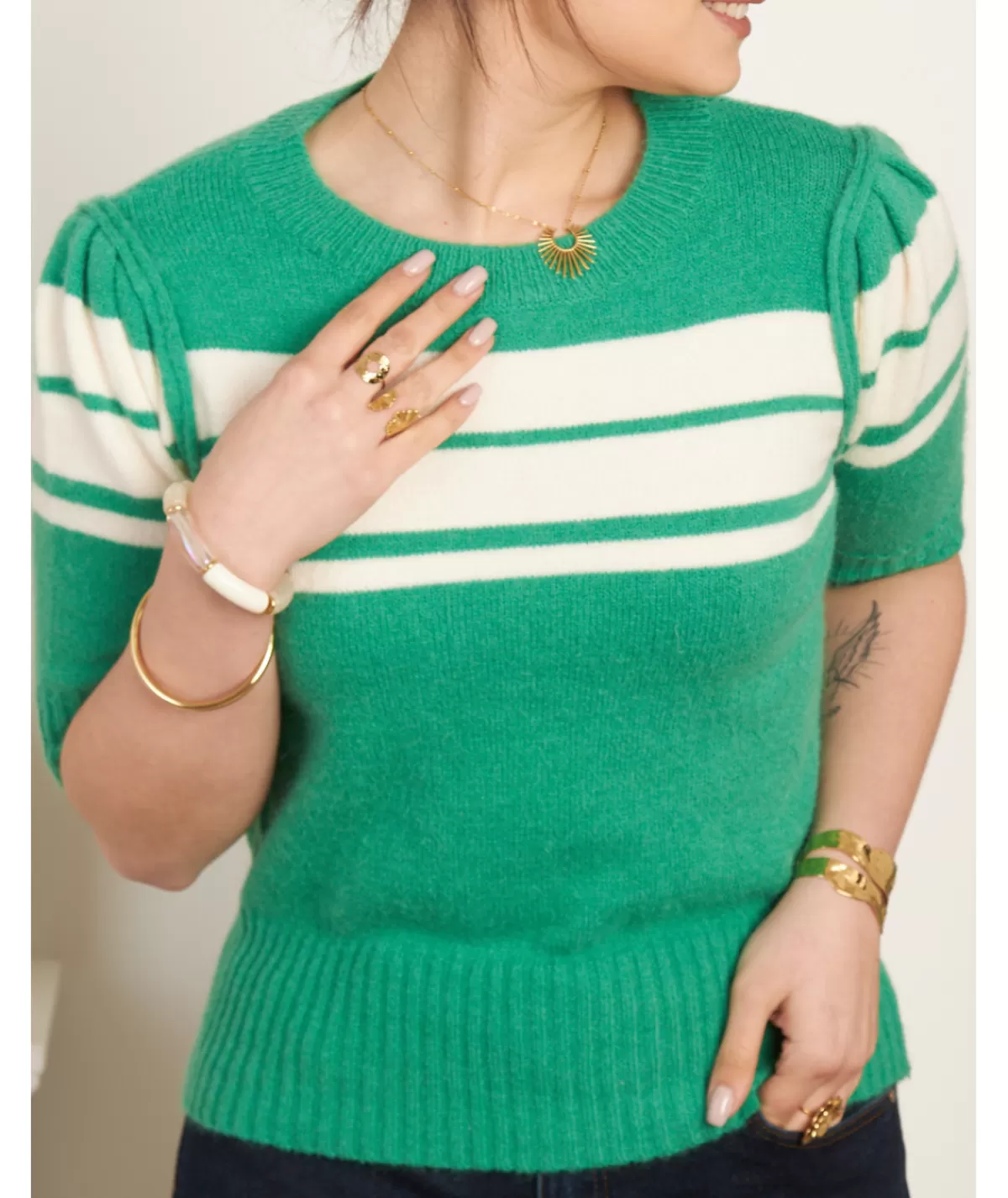 La boutique de Lilie Pulls / Gilets>PULL CALIE Vert
