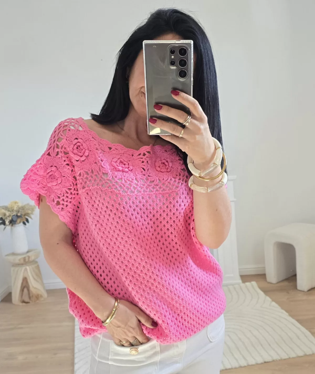 La boutique de Lilie Pulls / Gilets>PULL CLAIRE Rose