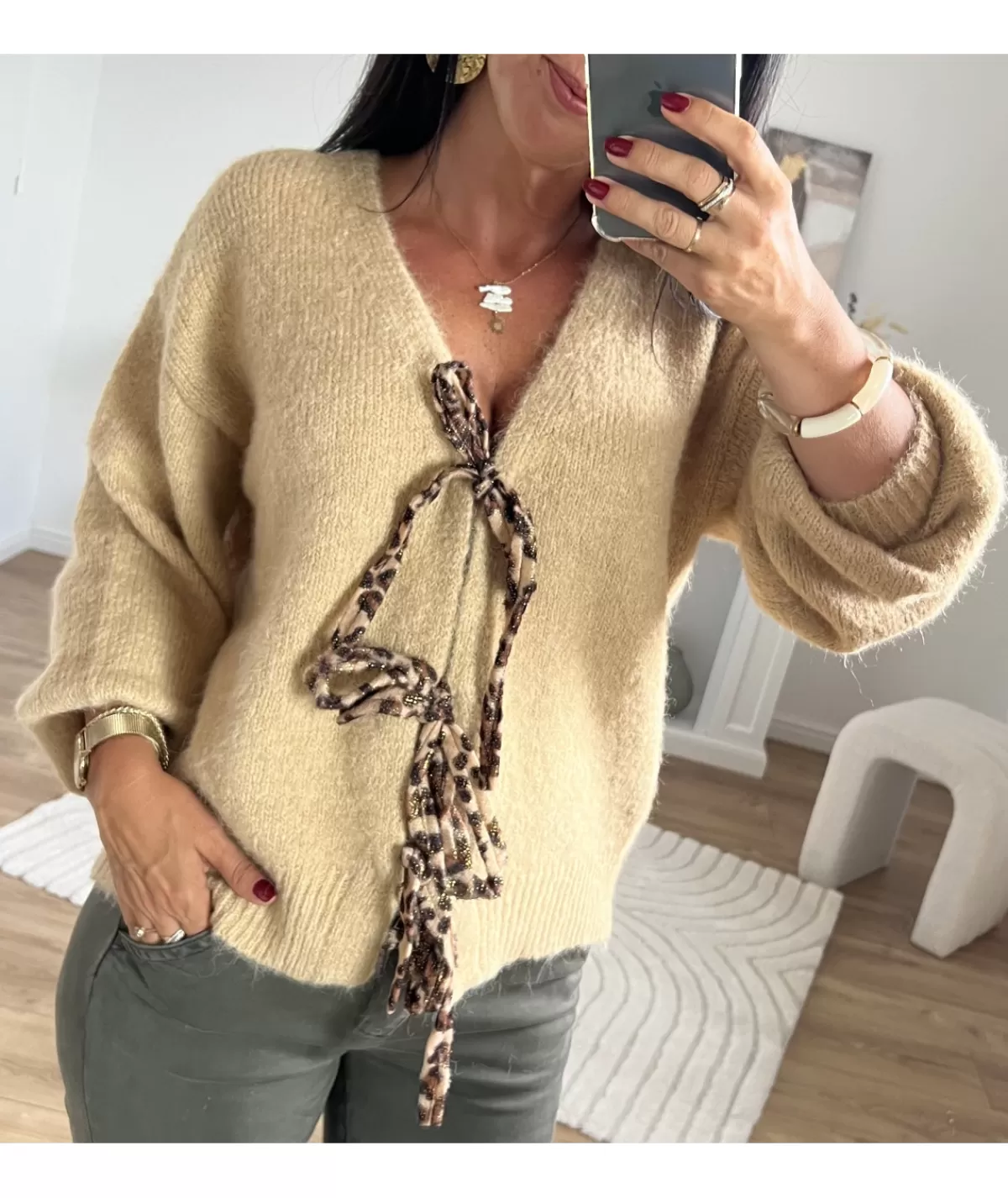 La boutique de Lilie Pulls / Gilets>PULL CLARISSE Camel