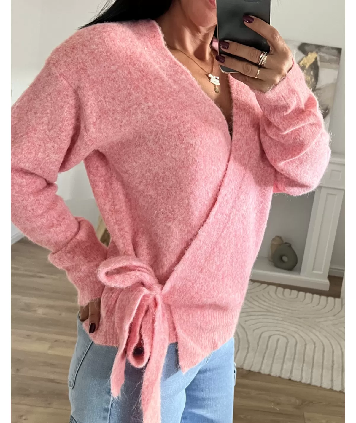La boutique de Lilie Pulls / Gilets>PULL CLEMENCE II Rose