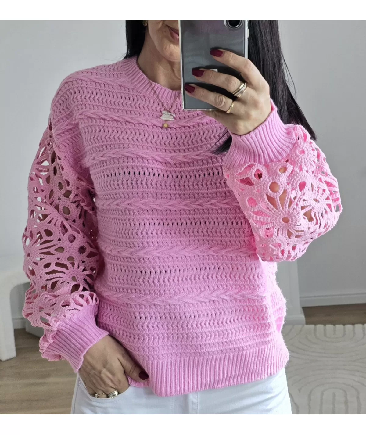 La boutique de Lilie Pulls / Gilets>PULL DEBRA Rose