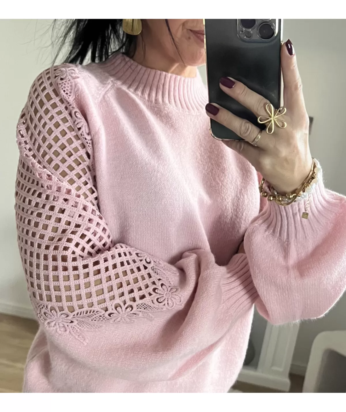 La boutique de Lilie Pulls / Gilets>PULL EDNA Rose