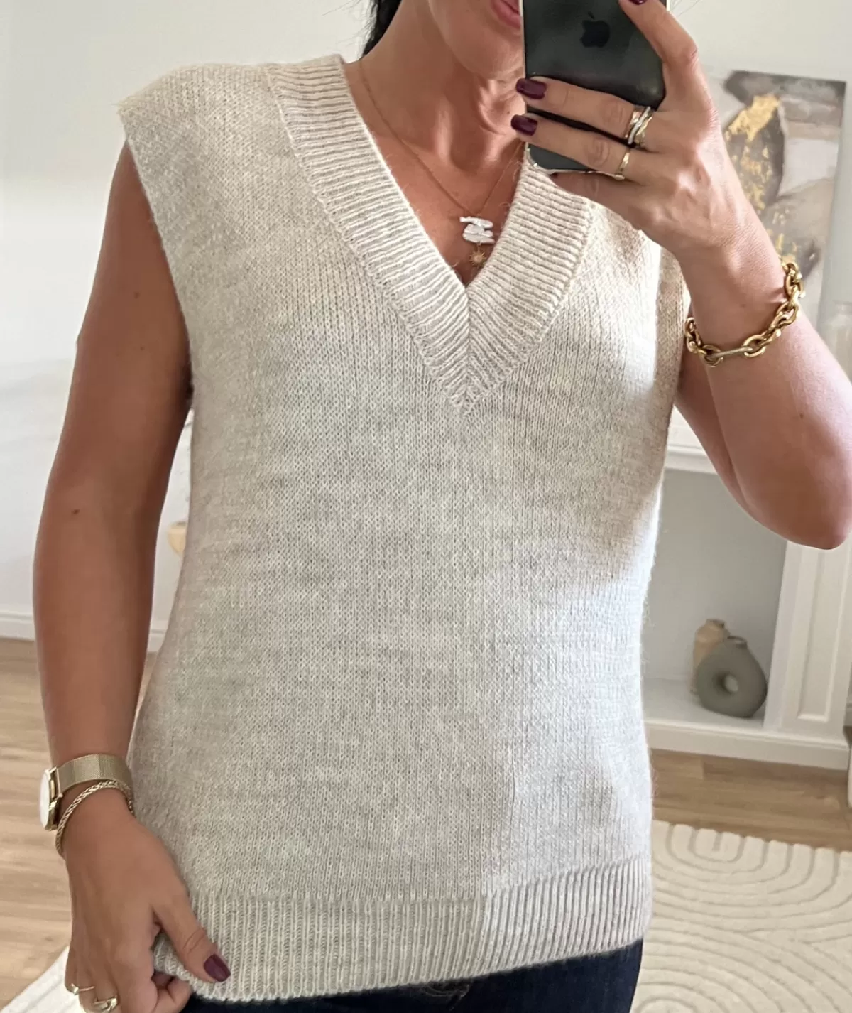 La boutique de Lilie Pulls / Gilets>PULL ELISABETH Beige