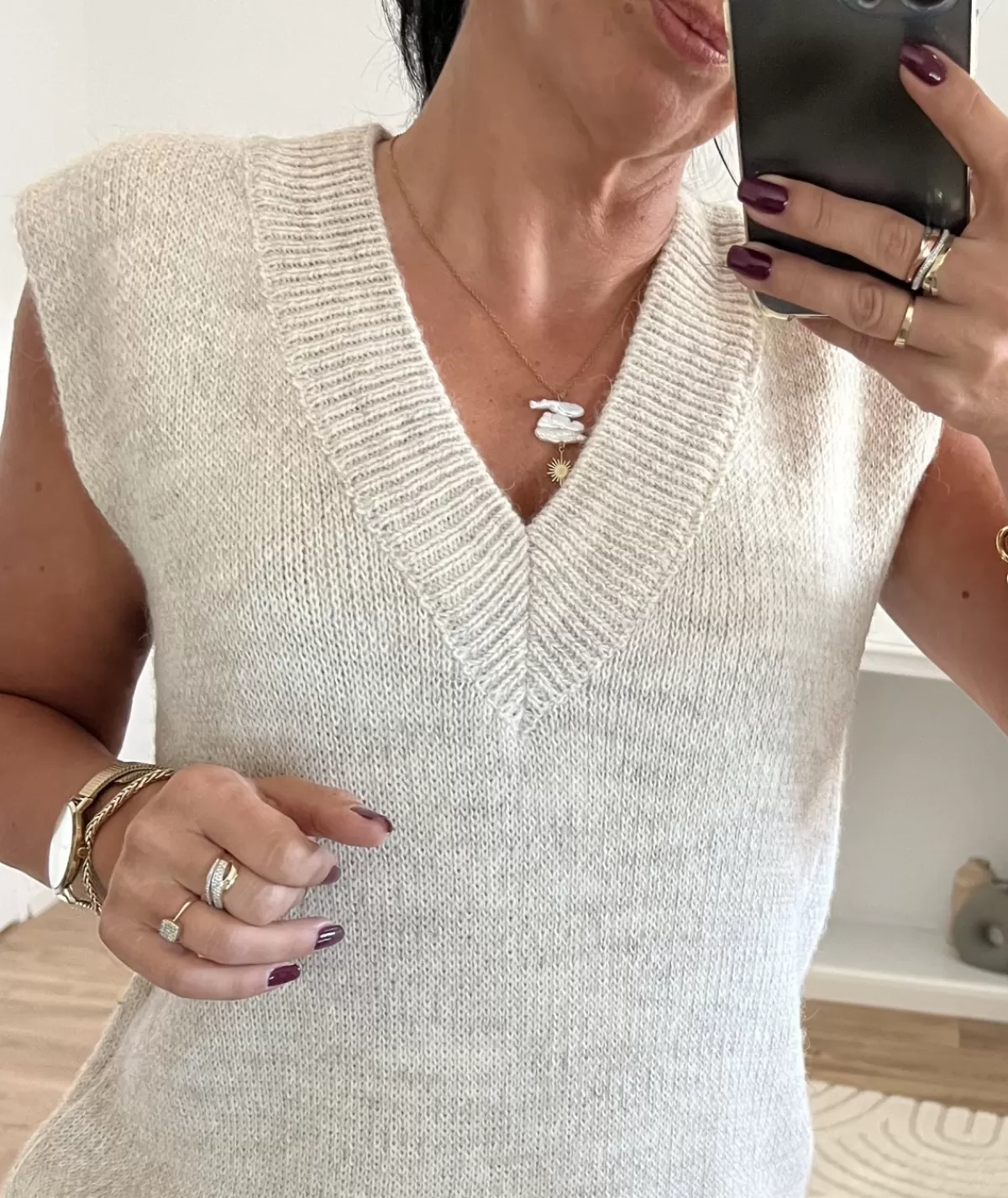 La boutique de Lilie Pulls / Gilets>PULL ELISABETH Beige