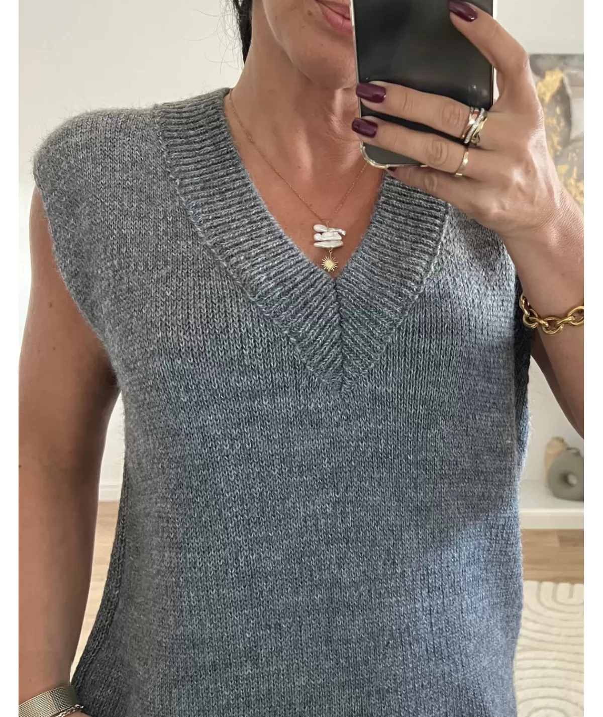 La boutique de Lilie Pulls / Gilets>PULL ELISABETH Gris