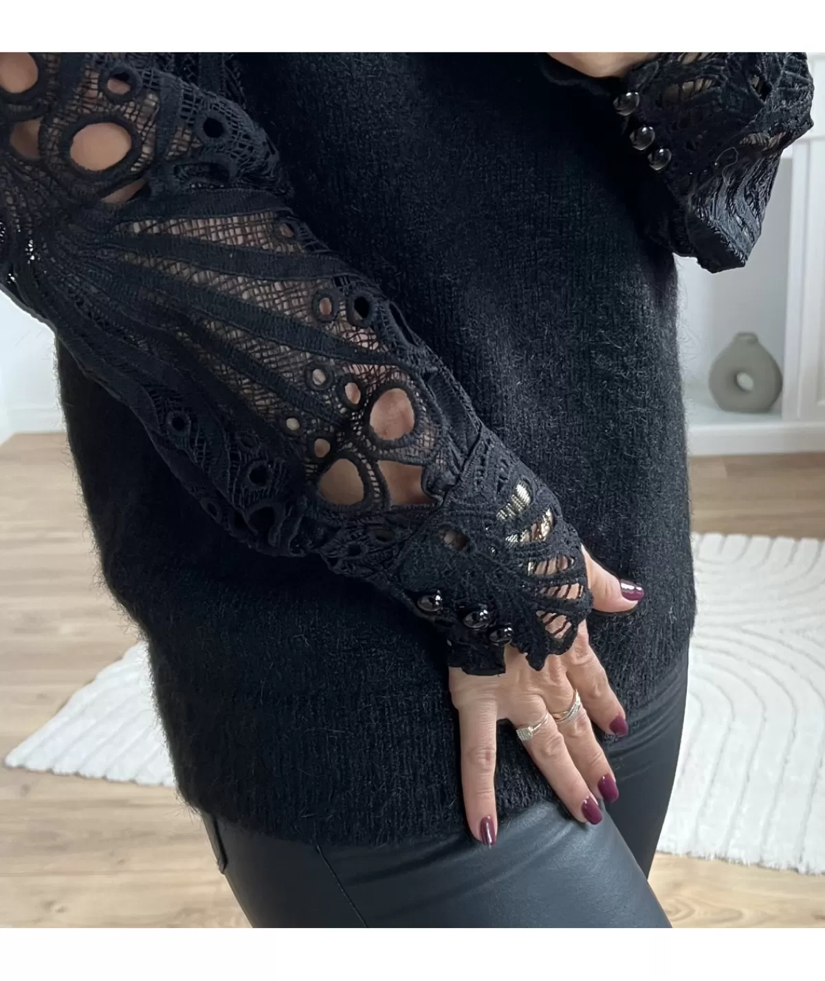 La boutique de Lilie Pulls / Gilets>PULL ETIENNE Noir