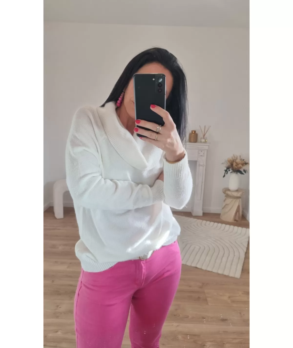 La boutique de Lilie Pulls / Gilets>PULL EVELHYNE Blanc