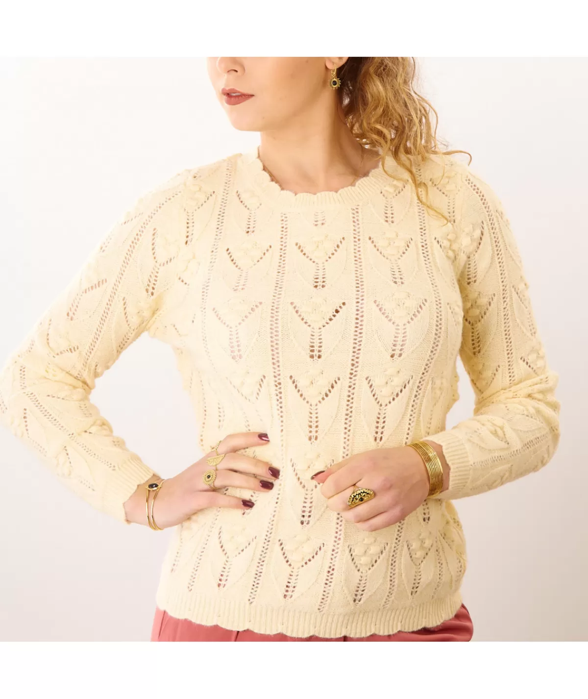 La boutique de Lilie Pulls / Gilets>PULL FANNY Jaune