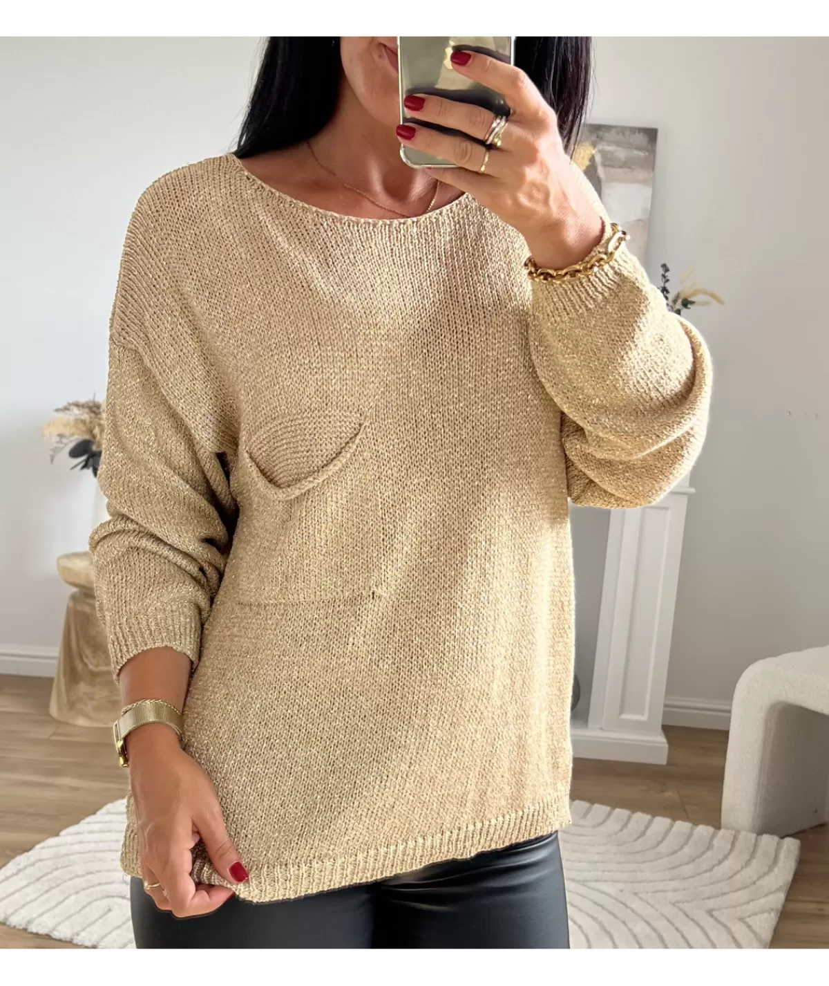 La boutique de Lilie Pulls / Gilets>PULL FLORE Dore