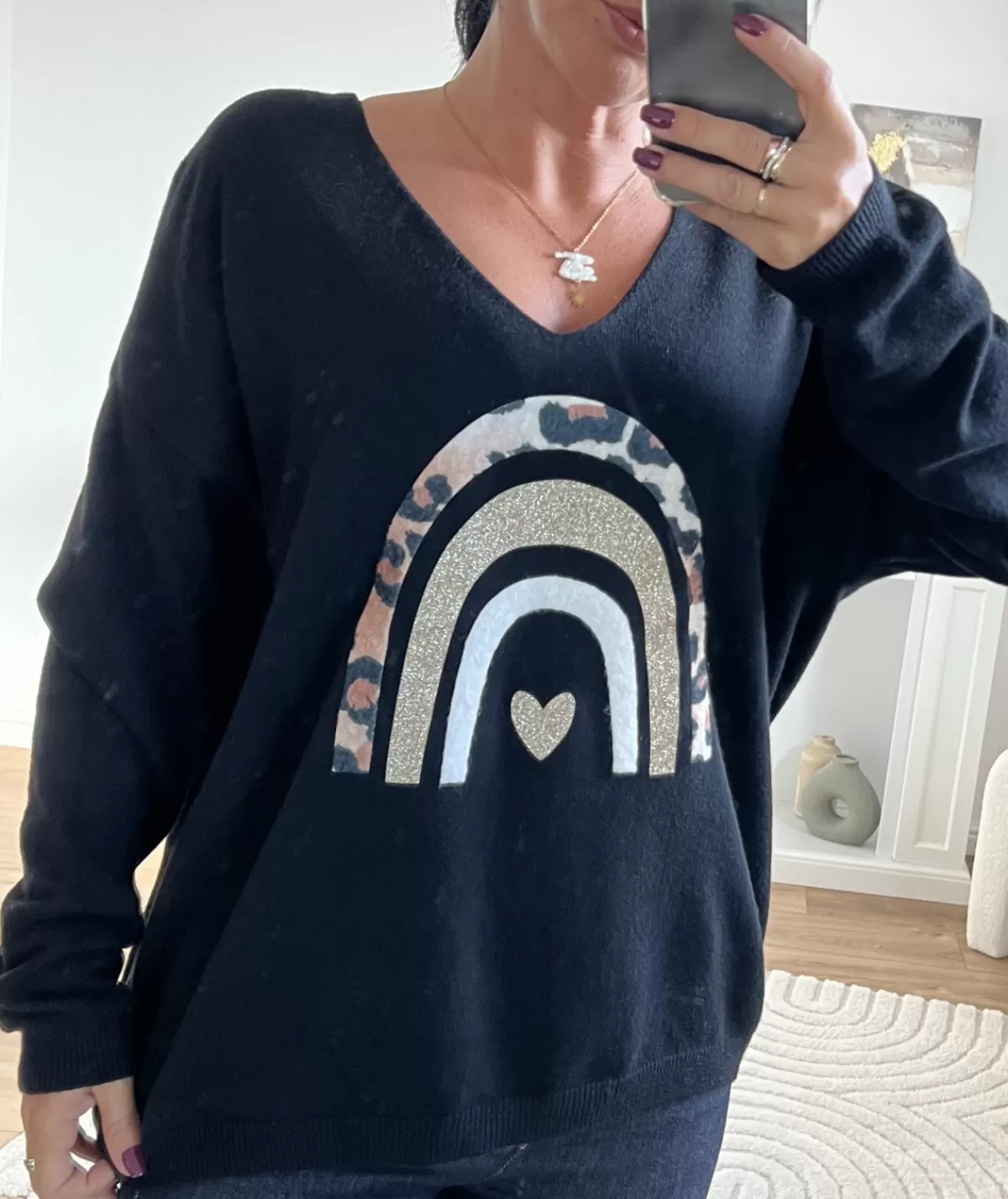 La boutique de Lilie Pulls / Gilets>PULL GLORIA Noir