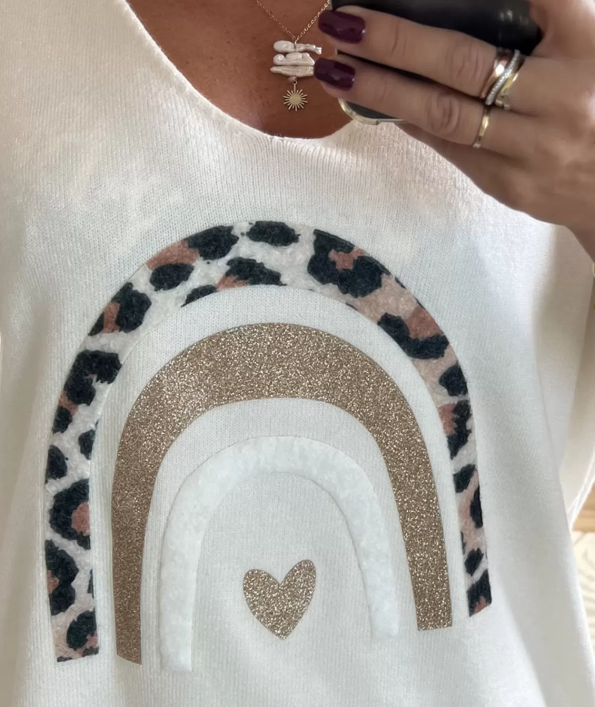 La boutique de Lilie Pulls / Gilets>PULL GLORIA Blanc