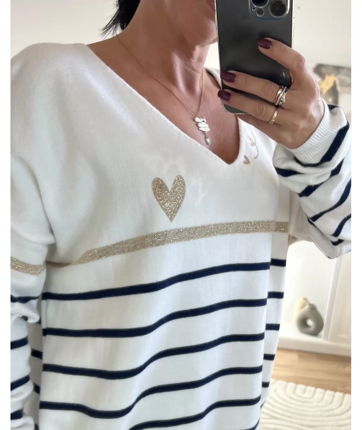 La boutique de Lilie Pulls / Gilets>PULL JEANNE Marine