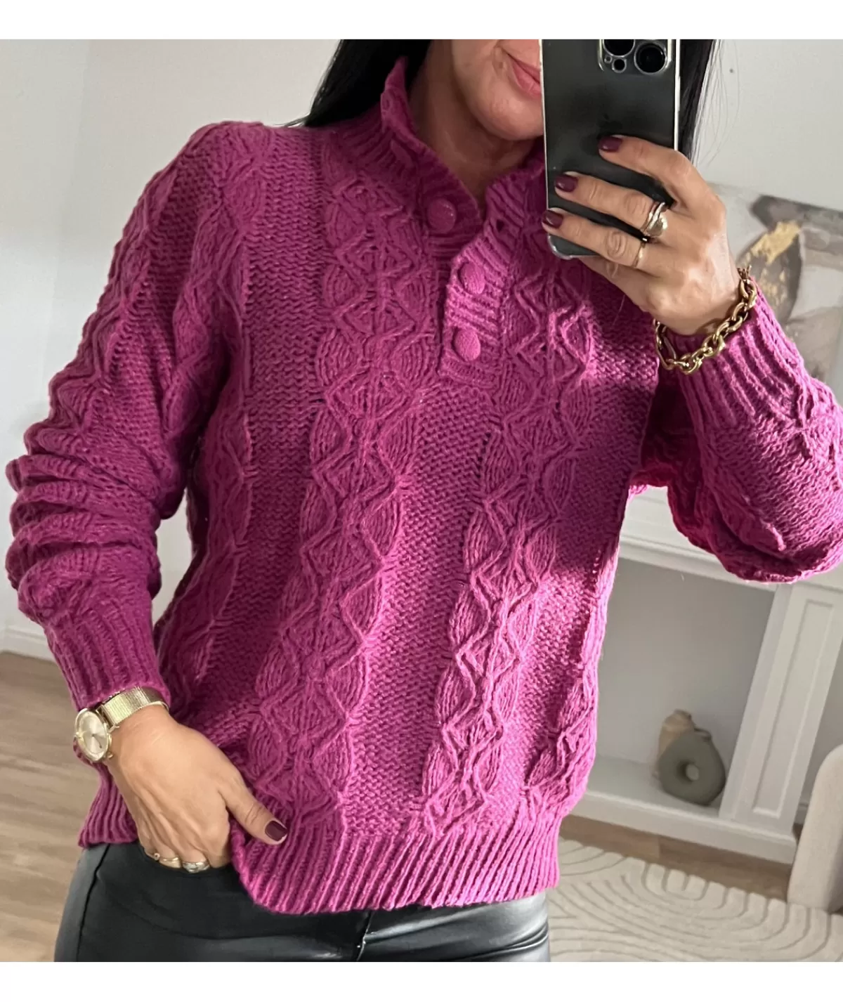 La boutique de Lilie Pulls / Gilets>PULL JOSY Violet
