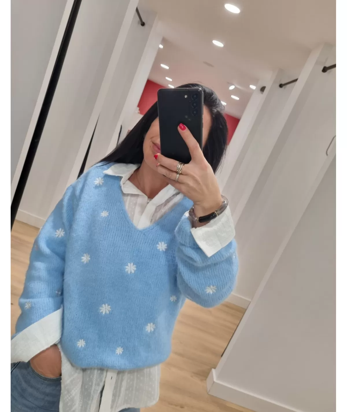 La boutique de Lilie Pulls / Gilets>PULL JULIETTE Bleu
