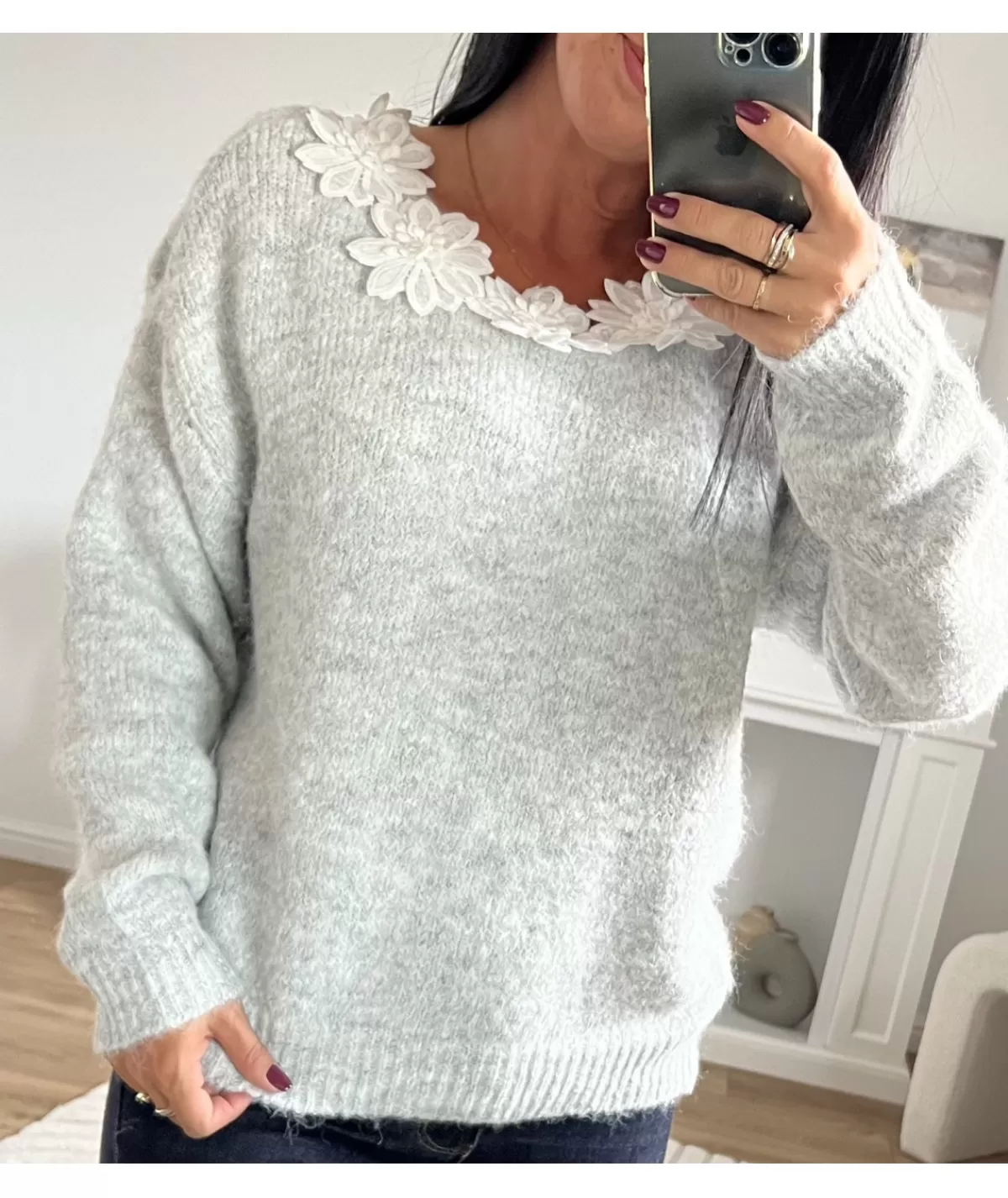 La boutique de Lilie Pulls / Gilets>PULL MATHIEU Gris