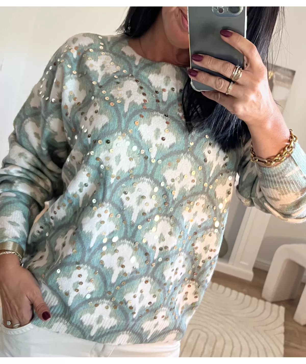 La boutique de Lilie Pulls / Gilets>PULL MEDDY Vert