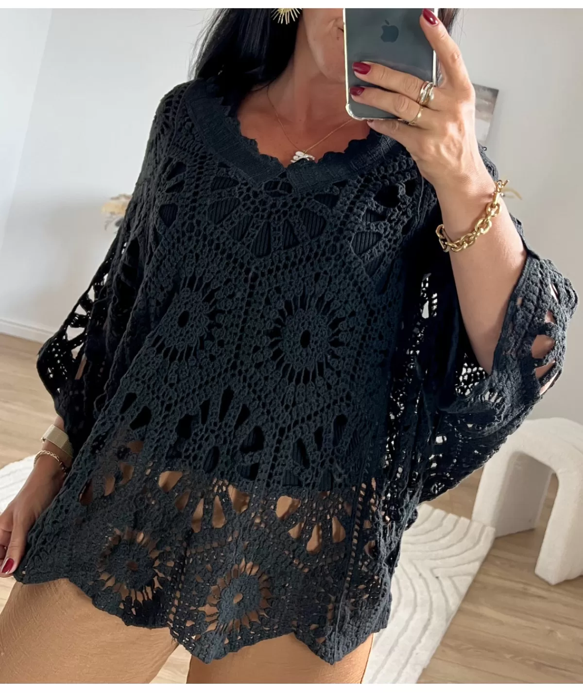 La boutique de Lilie Pulls / Gilets>PULL MEREDITH II Noir