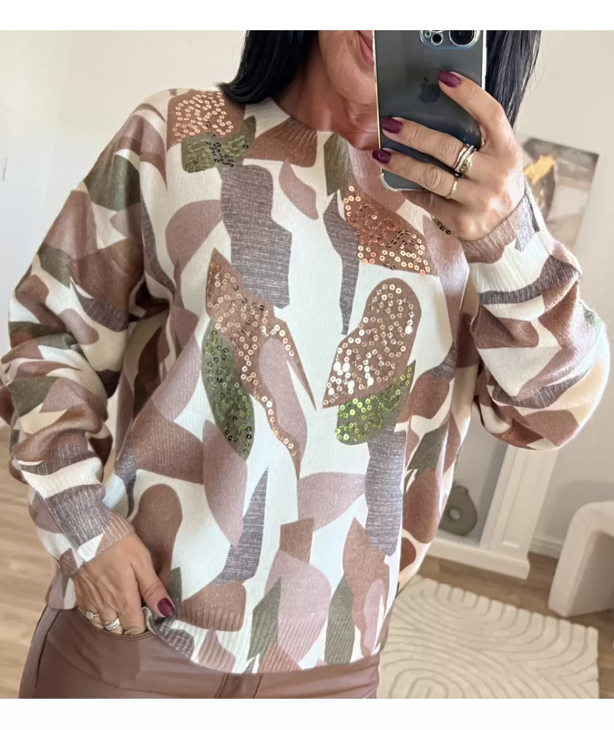 La boutique de Lilie Pulls / Gilets>PULL NATHAN Marron