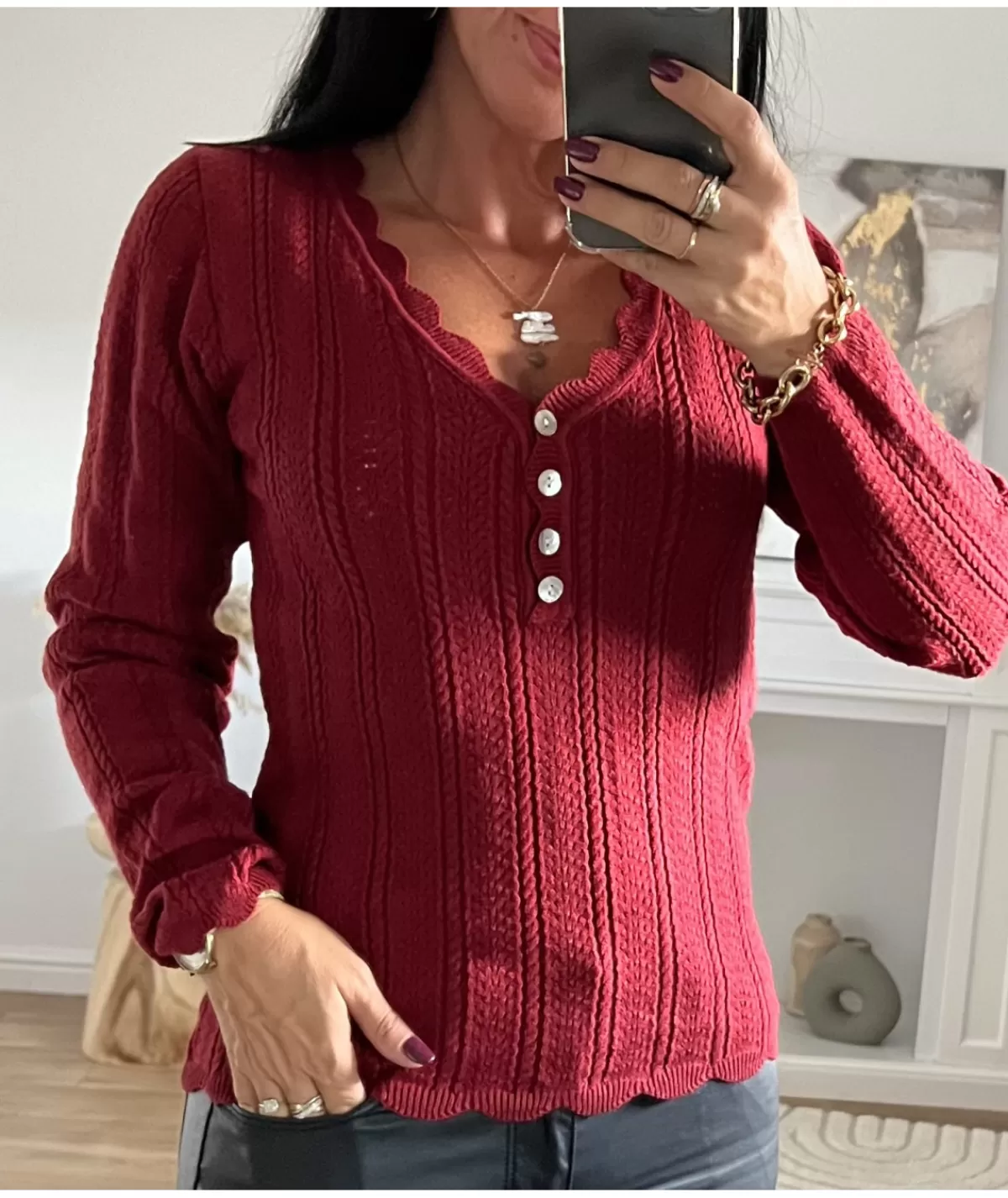 La boutique de Lilie Pulls / Gilets>PULL NORA Bordeaux