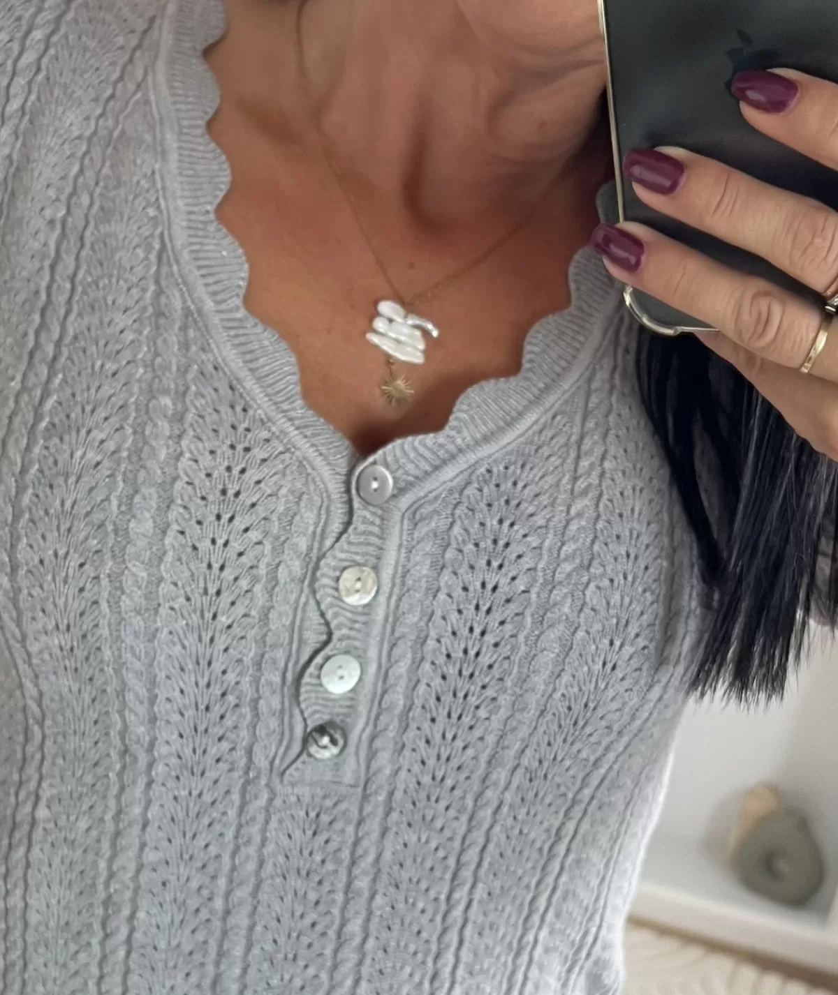 La boutique de Lilie Pulls / Gilets>PULL NORA Gris