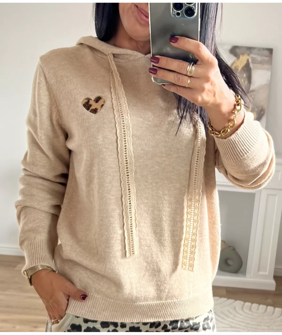 La boutique de Lilie Pulls / Gilets>PULL QUENTIN Beige
