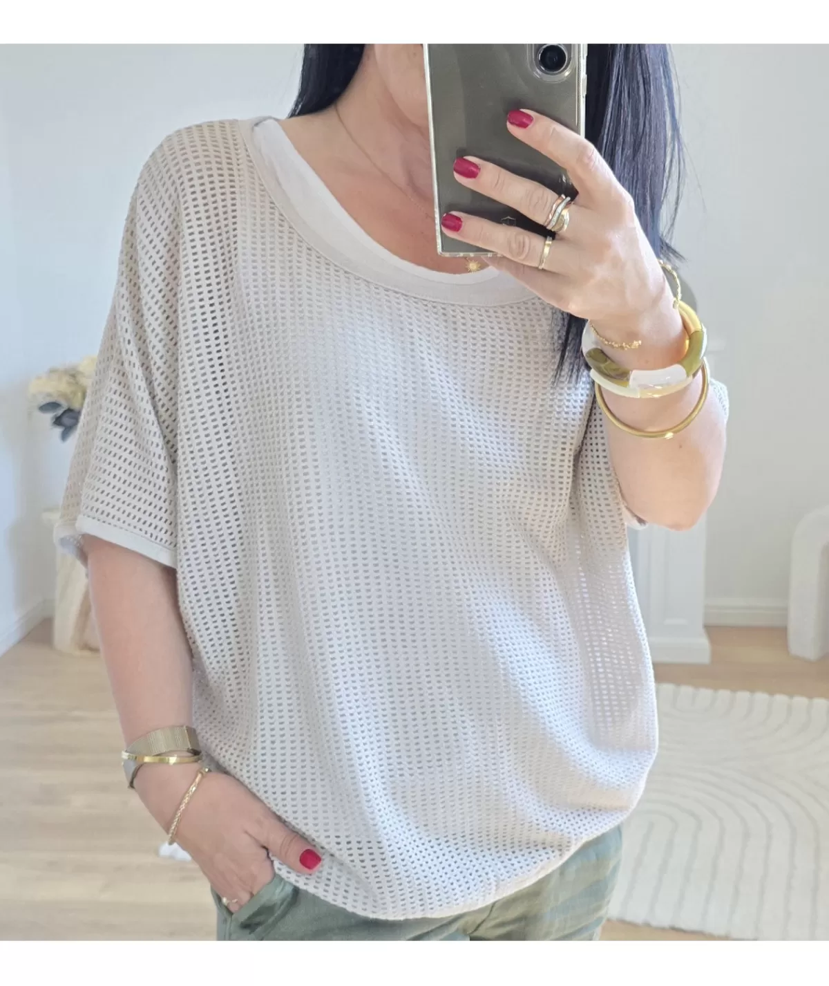 La boutique de Lilie Pulls / Gilets>PULL RACHIDA Beige