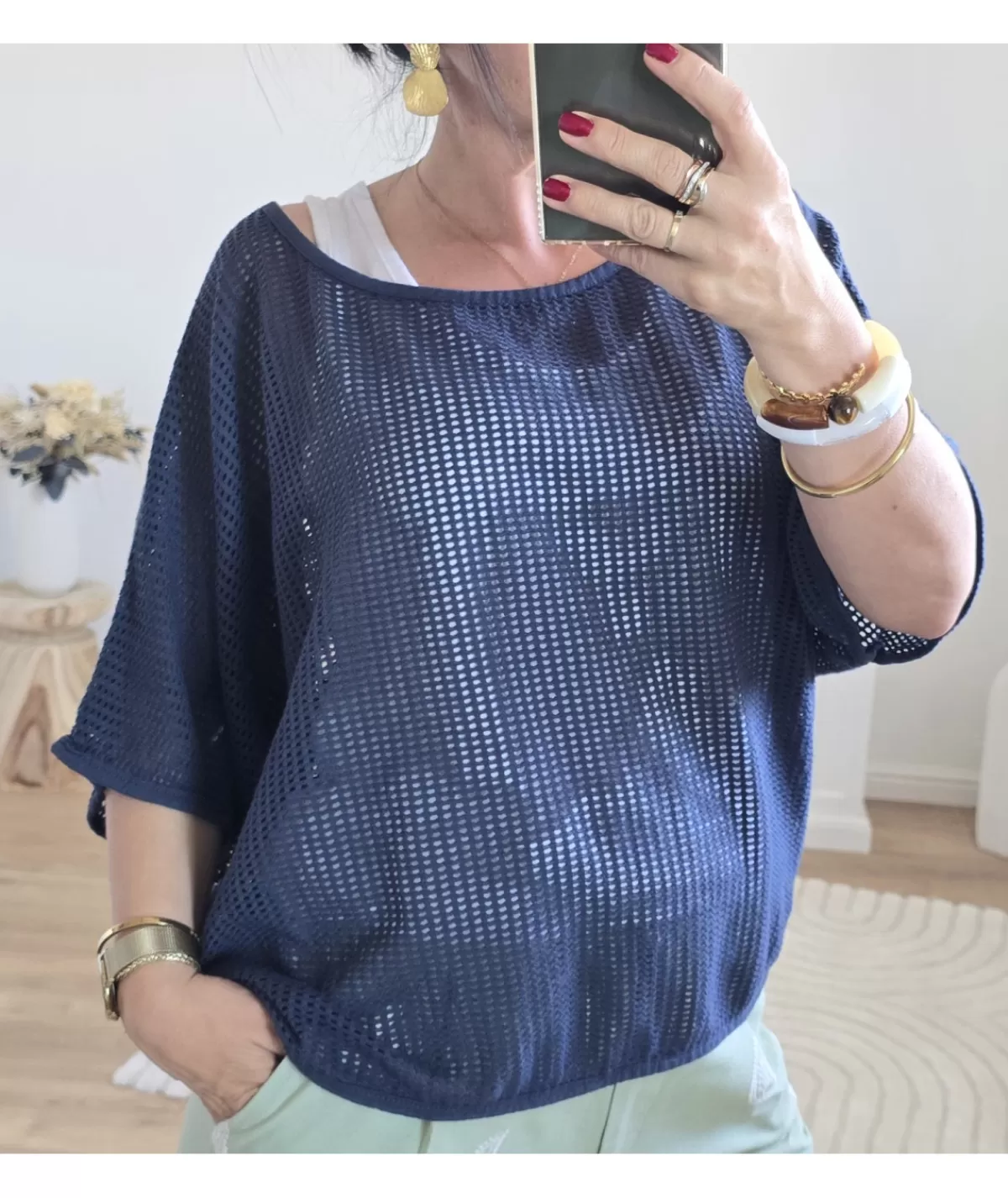 La boutique de Lilie Pulls / Gilets>PULL RACHIDA Marine