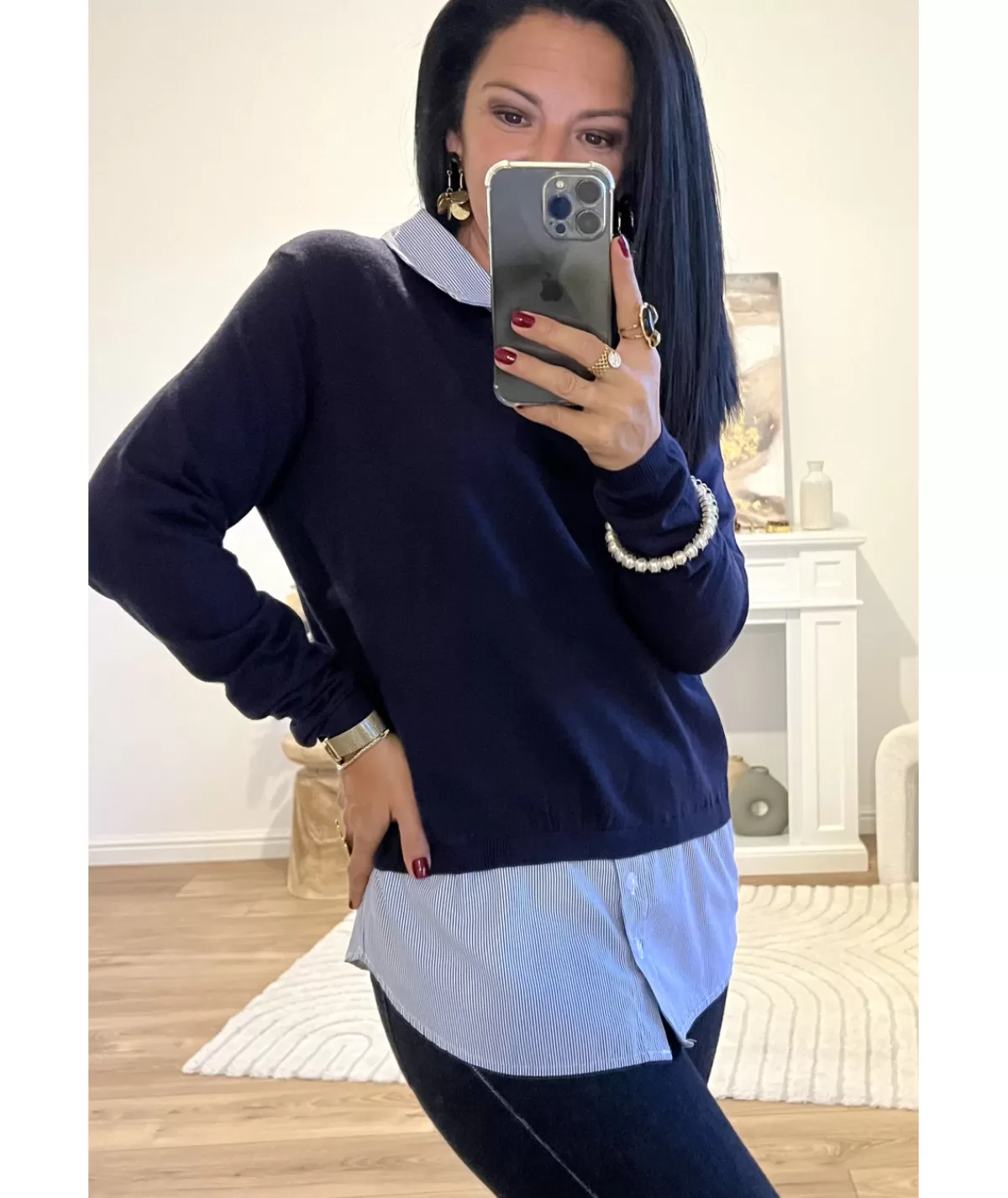 La boutique de Lilie Pulls / Gilets>PULL RAQUIEL Marine