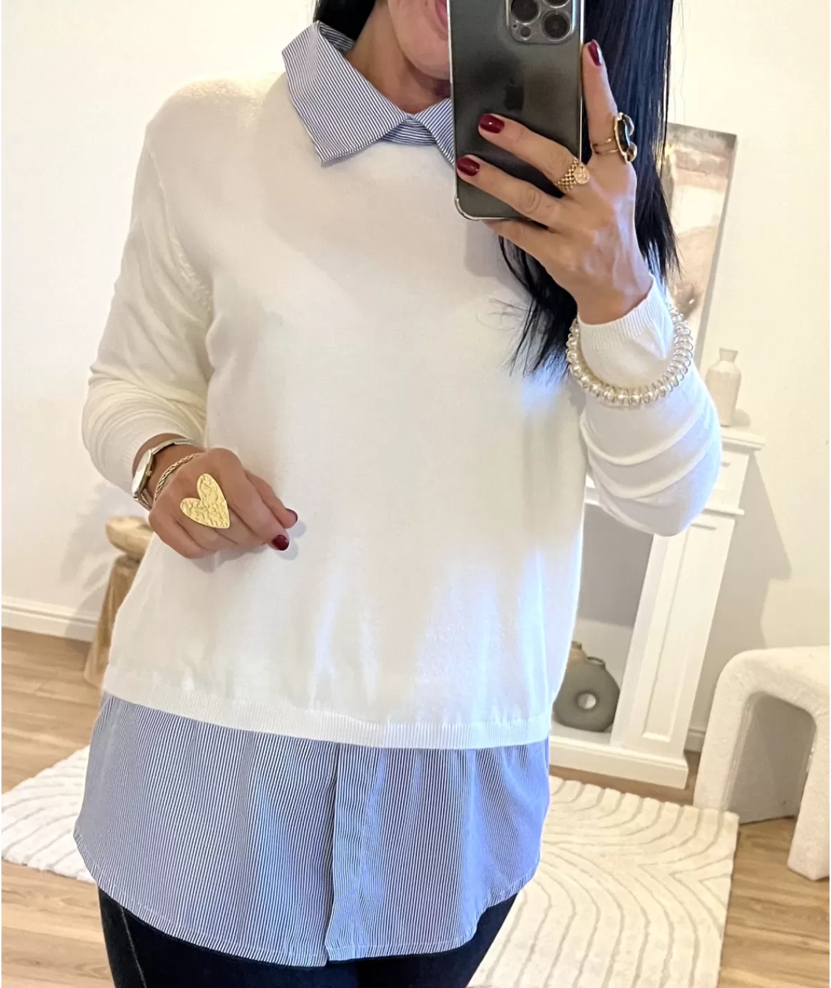 La boutique de Lilie Pulls / Gilets>PULL RAQUIEL Blanc