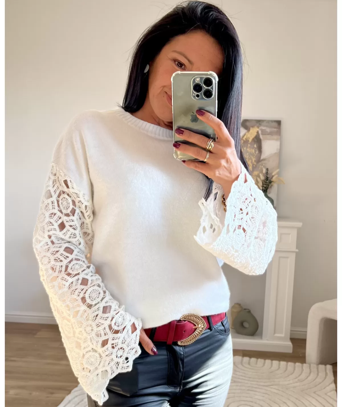 La boutique de Lilie Pulls / Gilets>PULL REMY Blanc