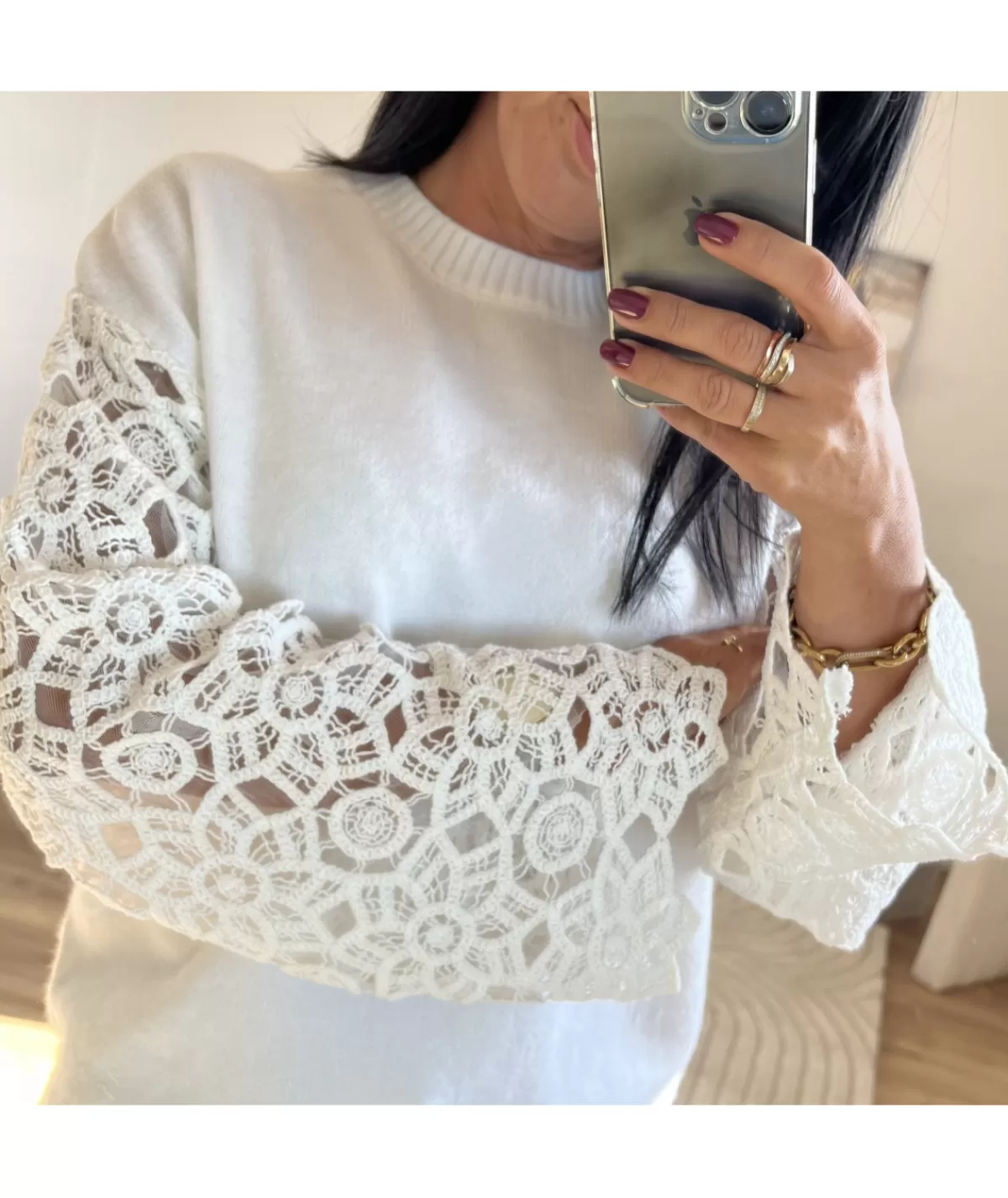 La boutique de Lilie Pulls / Gilets>PULL REMY Blanc