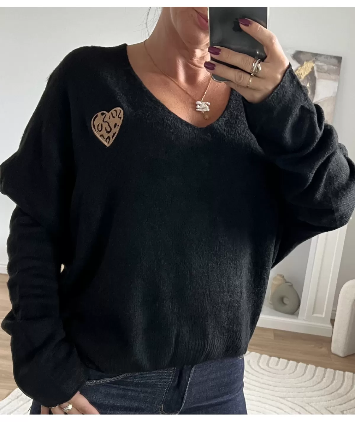 La boutique de Lilie Pulls / Gilets>PULL ROBERTA Noir