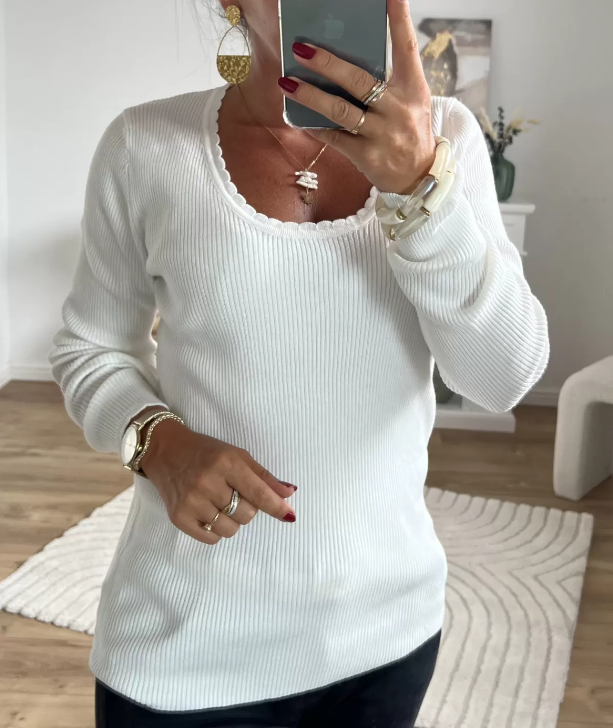 La boutique de Lilie Pulls / Gilets>PULL SALOME Blanc
